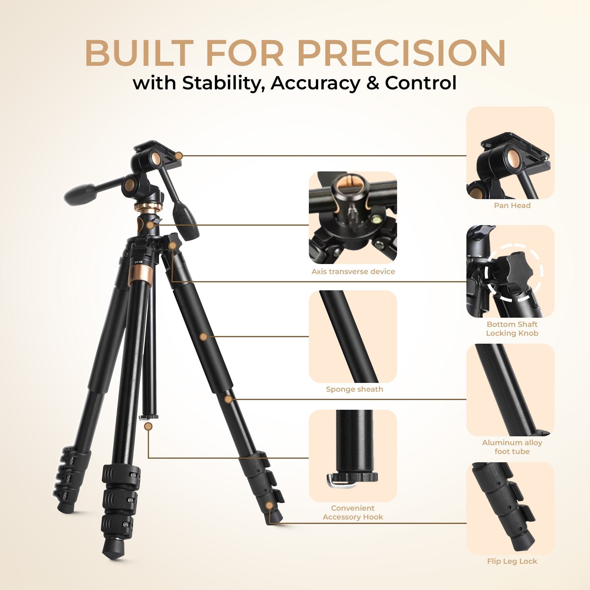 Digitek (DTR 620 BH) 6ft Multi-Angle DV Tripod cum Monopod
