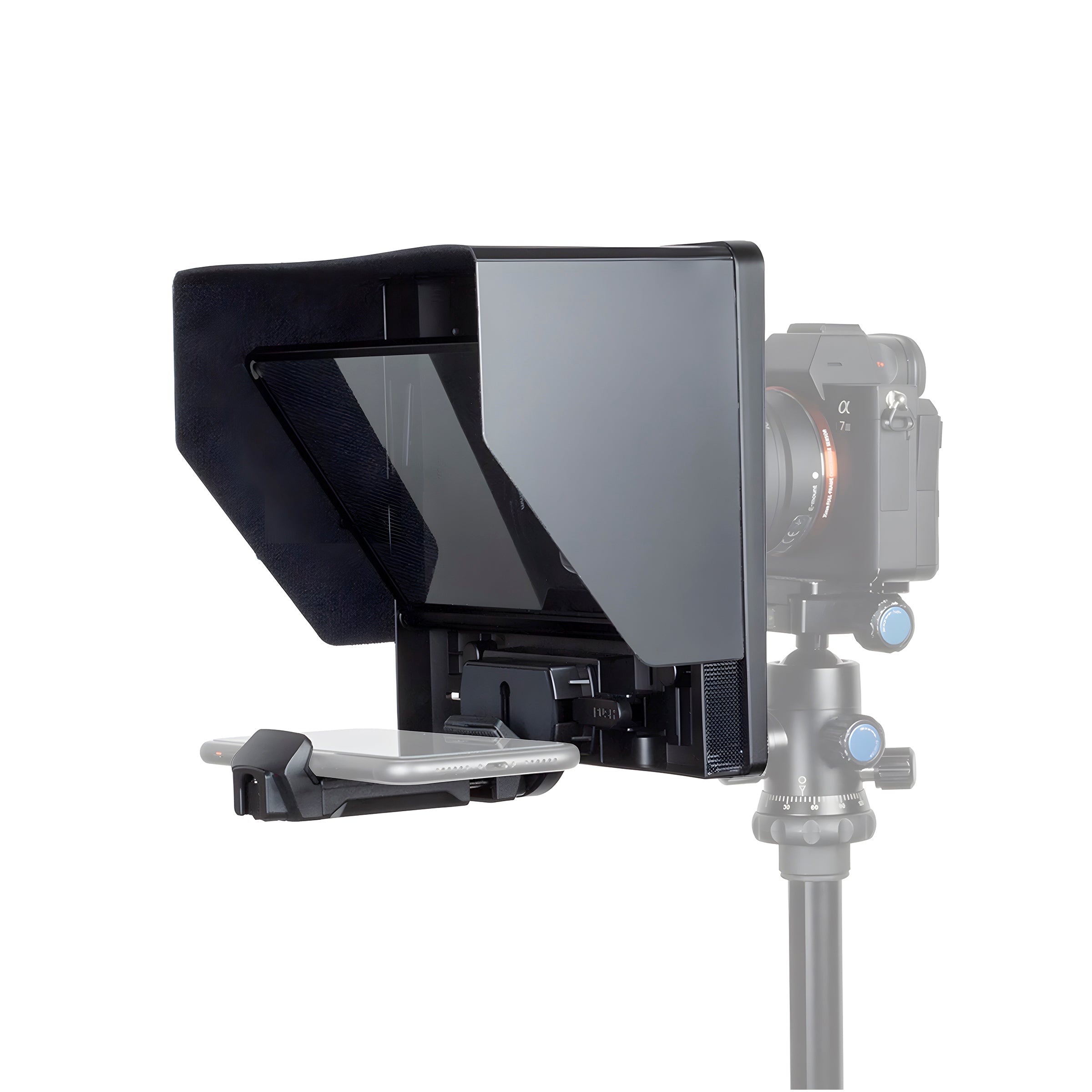Digitek (DTP 010) 10†Digitek Teleprompter for Smartphone & DSLR Supports w/Remote Control, APP Compatible with iOS & Android System for Video Creator - Digitek