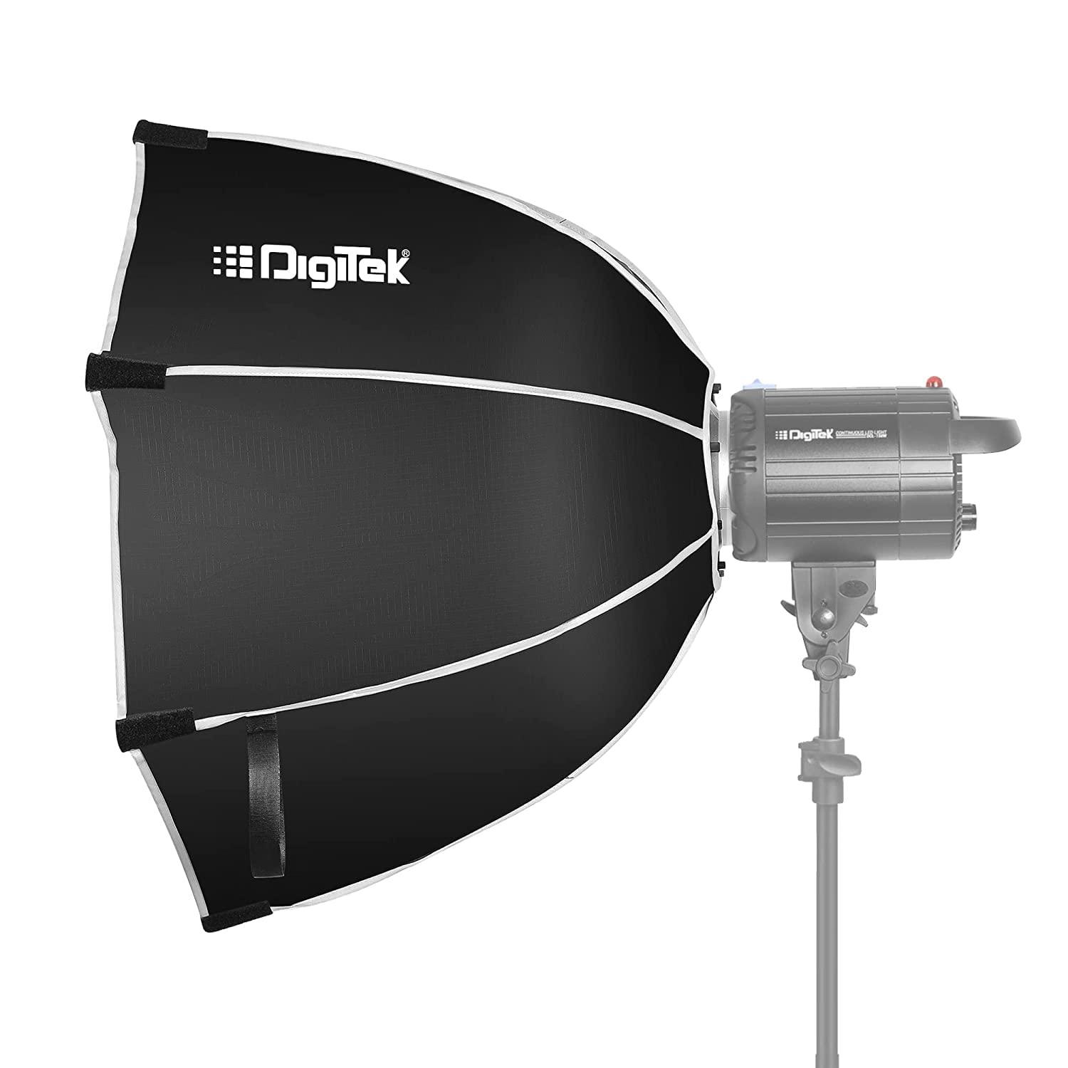 Digitek (DSB-120 Bowens)120CM Octagon Soft Box with Bowens Mount Lightweight & Portable , Comes with Diffuser Sheets & Carrying Case (DSB-120 Bowens) - Digitek