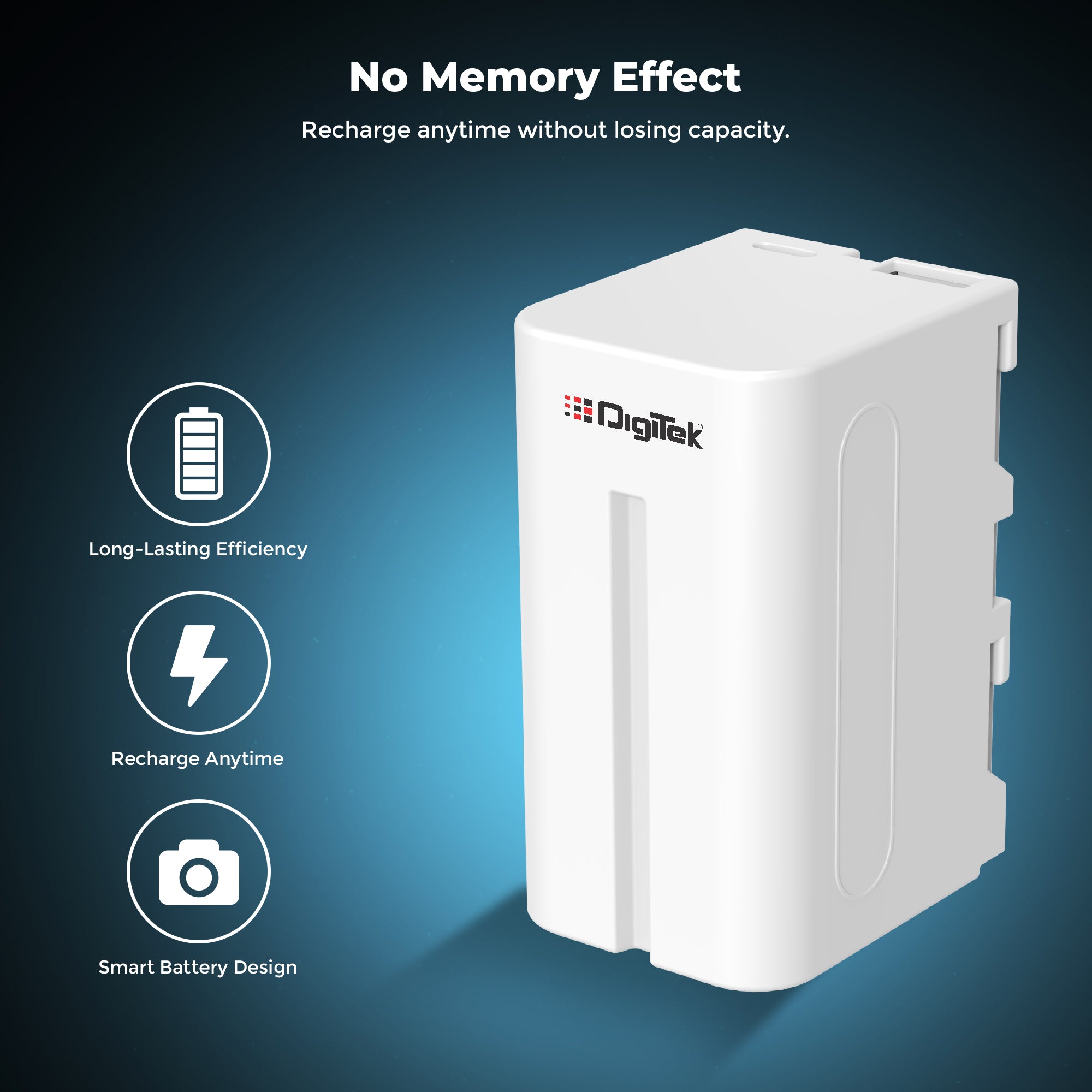 Digitek (NP-F970 C USB) 12000mAh Li-ion Battery for Sony