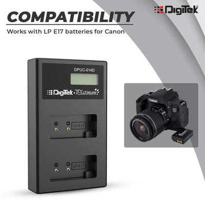 Digitek (DPUC 014S (LCD MU) LPE17 for LPE17 ) Platinum Charger DPUC 014S (LCD MU) LPE17 for LPE17 Battery - Digitek
