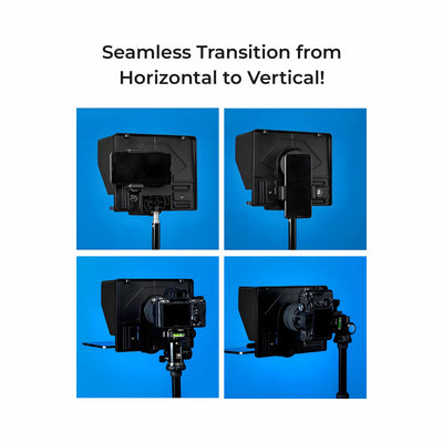 Digitek (DTP 010) 10â€ Digitek Teleprompter for Smartphone & DSLR Supports w/Remote Control, APP Compatible with iOS & Android System for Video Creator - Digitek