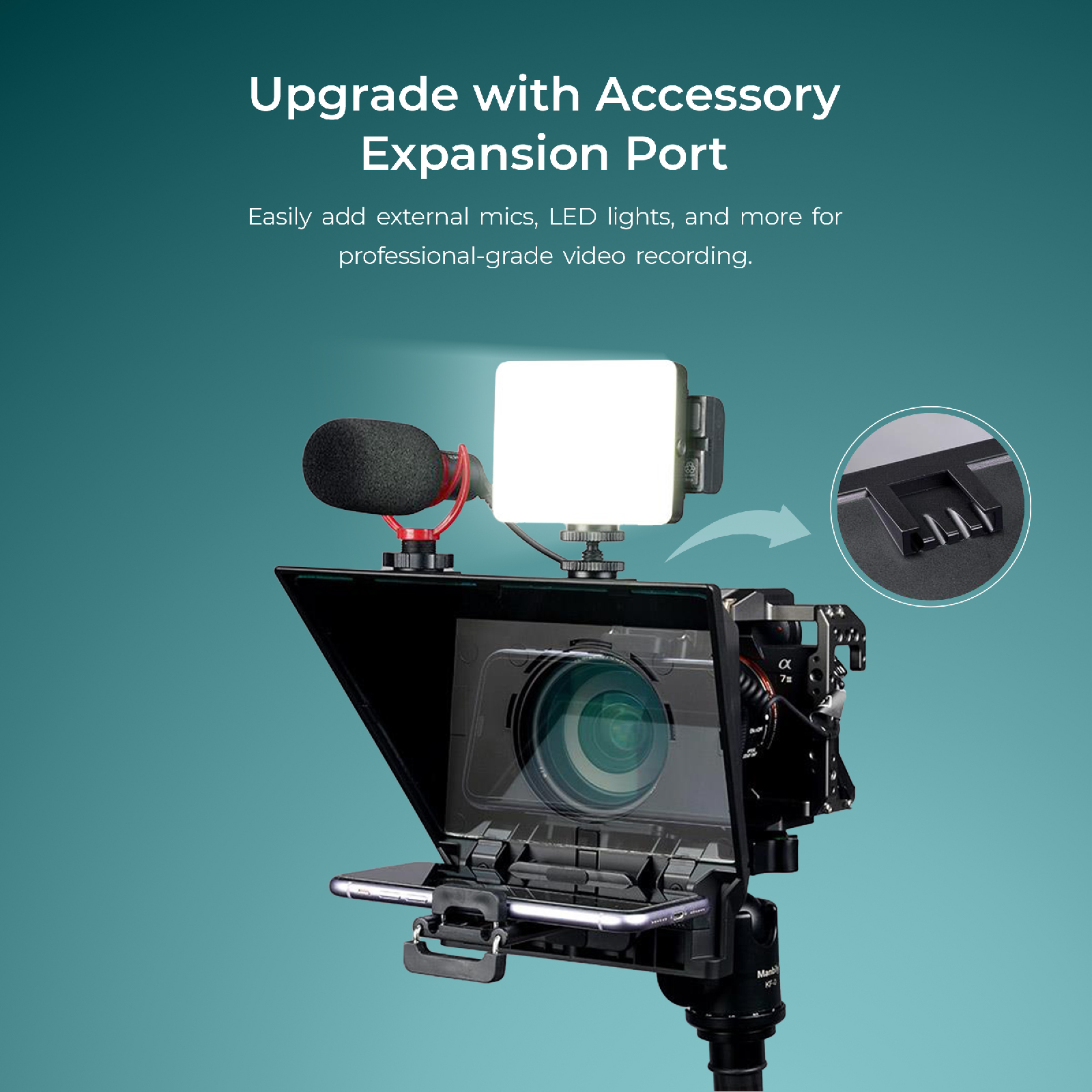 Digitek (DTP-008) 8" Teleprompter for Smartphone & Camera