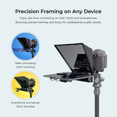 Digitek (DTP-008) 8" Teleprompter for Smartphone & Camera