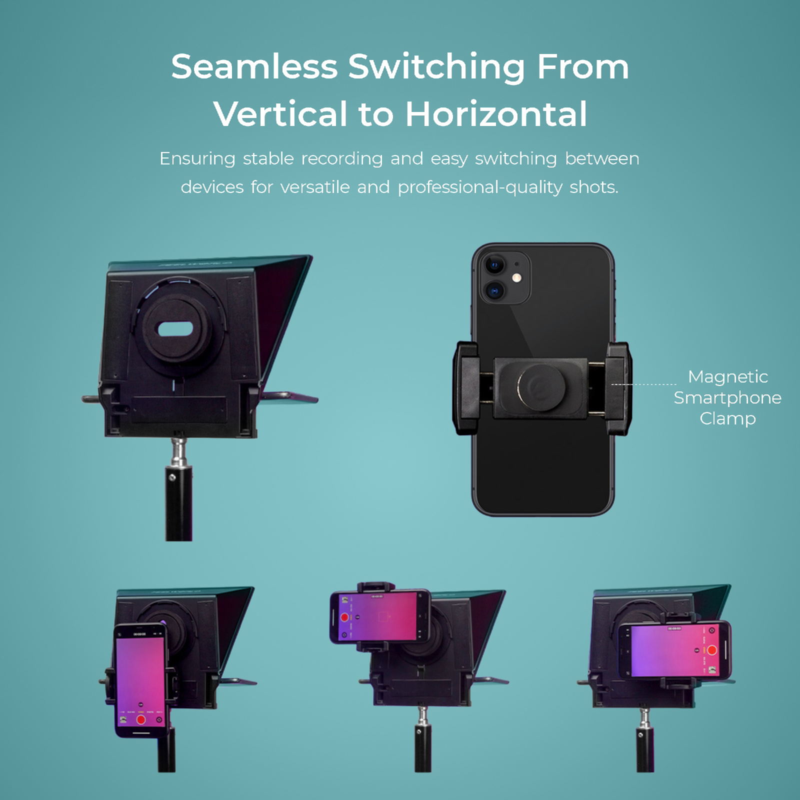 Digitek (DTP-008) 8" Teleprompter for Smartphone & Camera