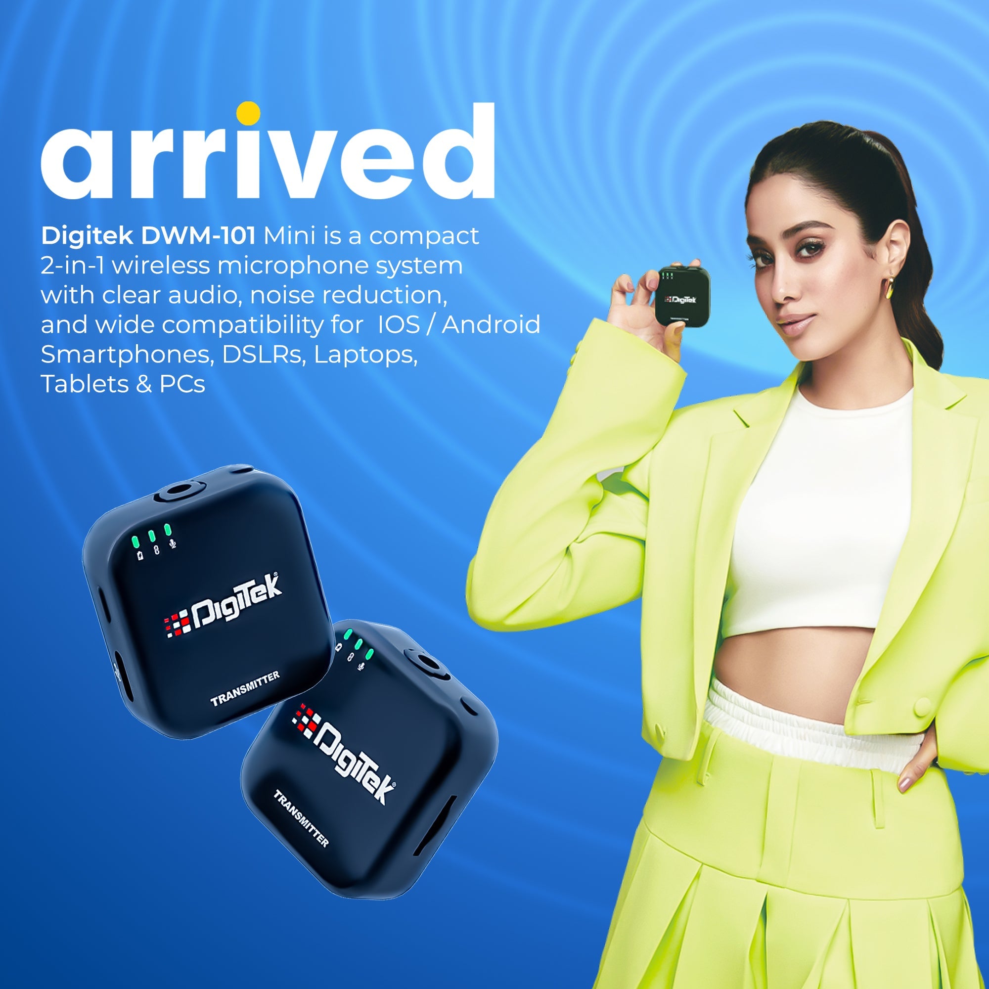 Digitek (DWM 101 Mini) 2-in-1 Wireless Microphone
